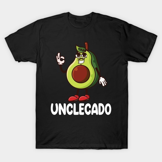 Avocado Man Face Dancing Happy Day Unclecado Niece Nephew T-Shirt by DainaMotteut